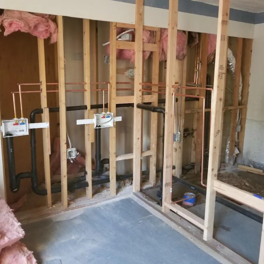Copper pipe rough-in and plumbing installation in Ottawa